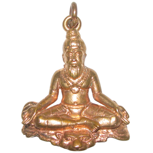 S965458 - Aadhyathmik Aimpon MaMunivar Locket Panchalogam MahaRishi Rupu Roopu Panchaloha Munivar Kavach 5 Metals Panchadhatu Sadhu Pendant 2inch 25grams