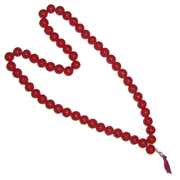 S916838 - Energised Abhimantrit Aadhyathmik Red Kerwa Mala Keruva Mala Keharwa Mala Karwa Mala Kaharwa Mala Round Beads