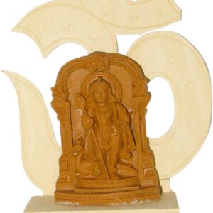 S916938 - Aadhyathmik Murugan Karthikeya Subrahmanya On Om Stand Wood Resin Fiber 4.5inch