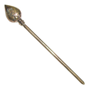 S952258 - Aadhyathmik Aimpon Panchalogam Vel Spear Panchaloha Karthikeya Vel Small 5 Metals Panchadhatu Subrahmanya Shoola 3inch 8grams