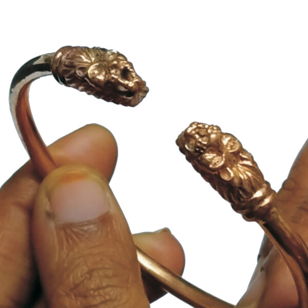 H0002-01 – NaraSimha Ashtaloha Kankanam SingaPerumal Ashtalogam Kaapu Nrusimh Ashtadathu Kada Lion 8 Metal Bracelet Narasimha 34grams