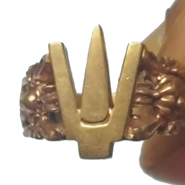S9094-14 - Aadhyathmik Consecrated Aimpon Sanghu Chakra Namam Modhiram Panchaloha Vungaram Panchalogam Ring Panchdathu Angooti - Image 2