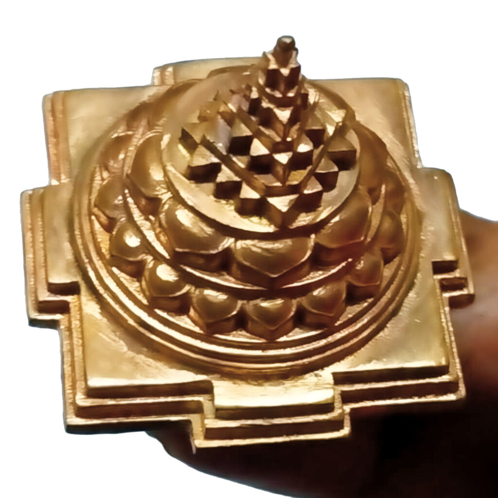 S90362402 Aadhyathmik Aimpon Solid SriChakram Silai Panchalogam