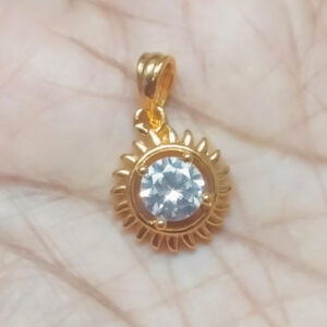 S9058-187 - Aditya Hrudhayam Kavach Pendant Mixed Metal ½Inch 2grams