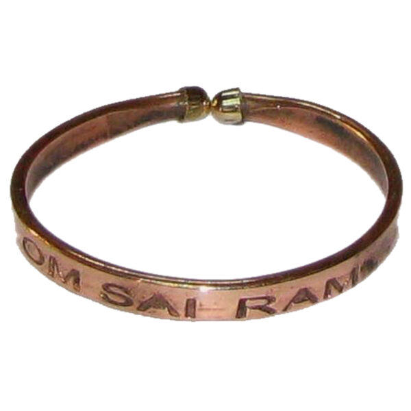 S906028 - Aadhyathmik Om Sai Ram Mixed Metal Bracelet 10grams