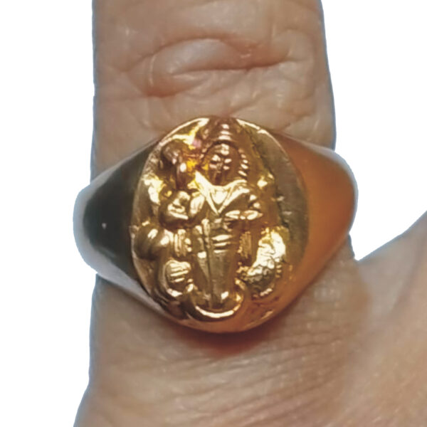 Aadhyathmika Aimpon Panchalogam Murugan Ring Panchaloha Subramanya Swamy Ring (5 Metals Panchadhatu) Karthikeya Skanda - A4702