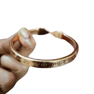 CB4 - Om Muruga Vel Marked Subrahmanya Shoolam Adjustable Copper Bracelet Solid 42grams