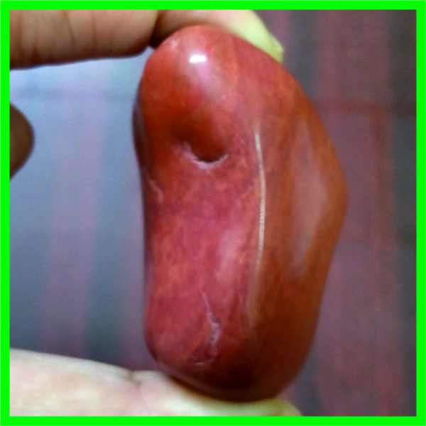 S9061-44-01 - Aadhyathmik Natural Sonabhadra Panchayatan Ganapathi Panchayatan Puja with Natural Scars 2.25inch 100grams and From One Angle Ganesh Trunk is Visible
