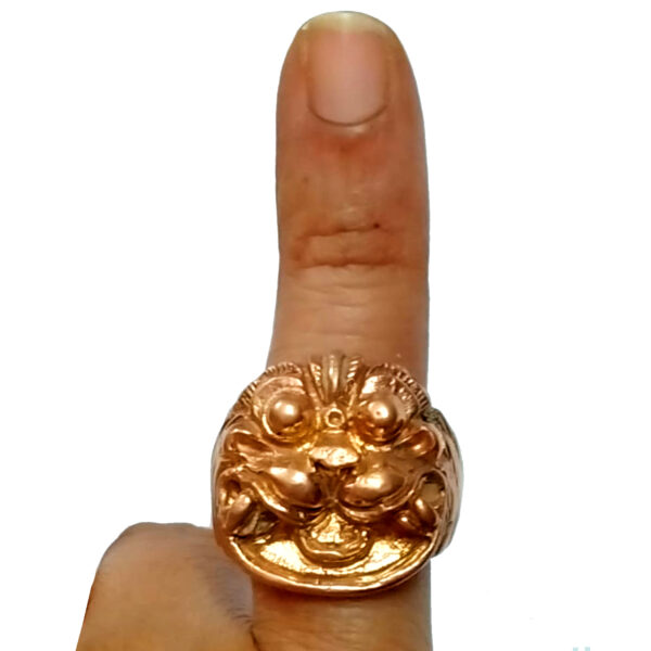 S961028 - Aadhyathmik Aimpon Panchaloha Drishti Dosh Nivaran Vungaram Panchdathu Evil Eye Protection Ring Panchalogam Nazar Bhattu Ring - Image 2