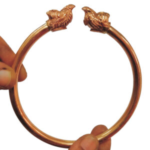 S949438-SPE - Special Aadhyathmik Aimpon Panchalogam Yali Kaapu Panchaloha Vyala Kadiyam 5 Metals Panchadhatu Adjustable Bracelet 108 to 131 grams
