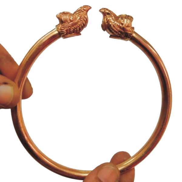 S949438-SPE - Special Aadhyathmik Aimpon Panchalogam Yali Kaapu Panchaloha Vyala Kadiyam 5 Metals Panchadhatu Adjustable Bracelet 108 to 131 grams