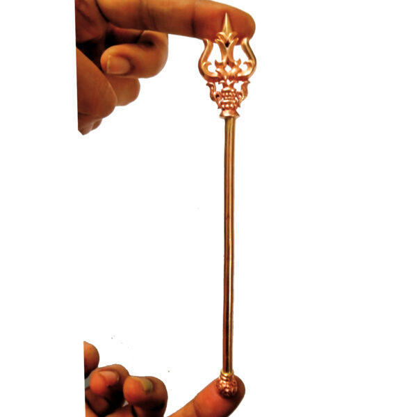 S9036-60 - Aadhyathmik Consecrated Pasupatha Asthram Aimpon Panchalogam Panchaloha Panchadathu 7inch 42grams