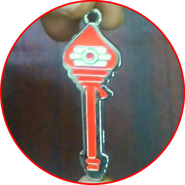 S9058-369 - Karthikeya Vijaya Shoola Kavach For Victory Courage Disease Free Long Life Wealth To get Good and Beautiful Spouse Mixed Metal Pendant 2inch