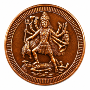 CC14 - Aadhyathmik Tara Devi Copper Coin 1inch 5grams