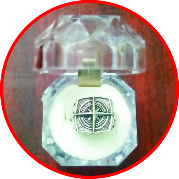 S9094-39 - Aadhyathmik Margadarsi Vungaram Angooti Mixed Metal Ring Modhiram Guides to get Solution for all Problems