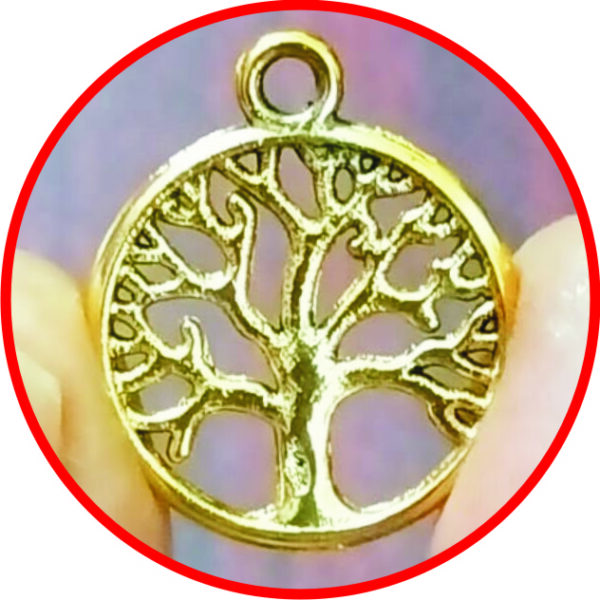 Aadhyathmik Kalpavruksha Roopu Dharidhram Tholagipothundhi Wish Fulfilling Mixed Metal Pendant 1inch 2grams – S9058-38-02
