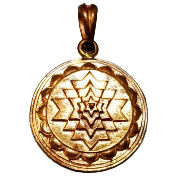 S9038-80 - Aadhyathmik Kubera Chakkram Aimpon Panchaloha Locket Panchadathu Panchalogam Pendant 1.5inch