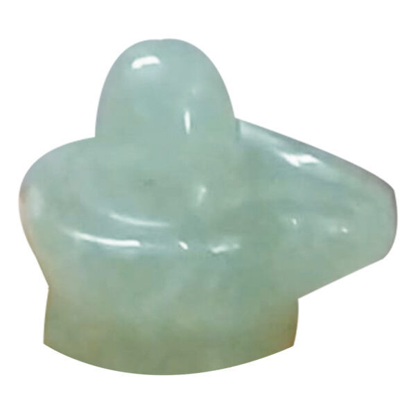 S9030-18 - Aadhyathmik Pachcha Shivling Marakatha Shiva Lingam Jaldhari UpaRathna 20mm 5grams