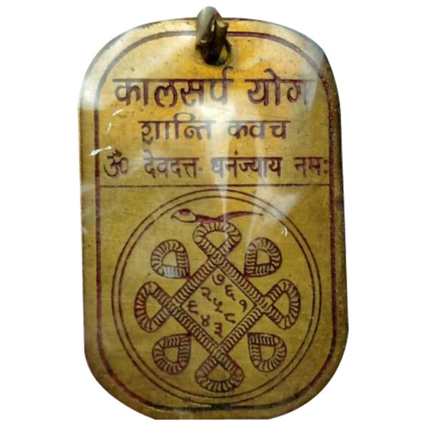 S9058-384 - Aadhyathmik Kalasarpa Kaalsarp Kaal Sarp Yog Yantra Mantra Tantra Ashtaloha Pendant 1inch