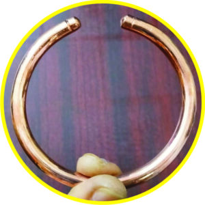 S9001-49 - Aadhyathmik Copper Bracelet for Health Pure Solid Adjustable Sembu Cheppu Kaapu Ragi Kankanam Taamra Taamba Kada 86grams