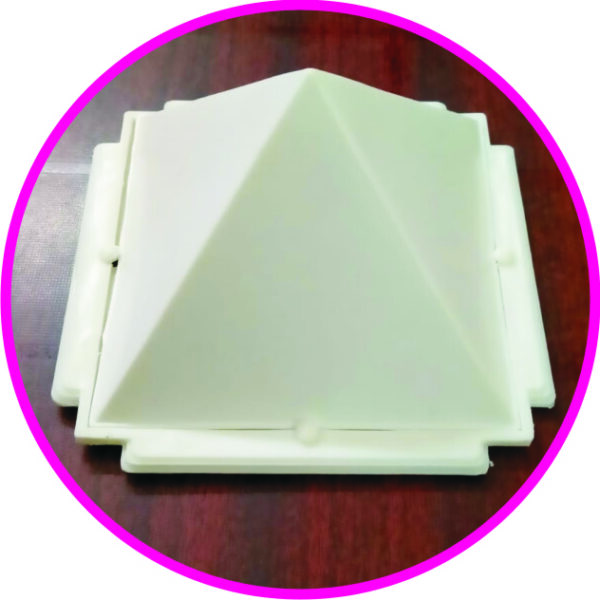 S9071-17 - Aadhyathmik Powerful Vaasthu Polymeric Pyramid Three Layers 1 Big Pyramid in First Layer 9 Pyramids in Second Layer 81 Pyramids in Third Layer 5.5inch 100grams