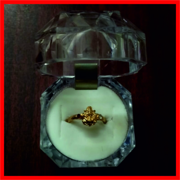 5LR0002 – Aadhyathmik Maha Lakshmi Panchaloha Aimpon Panjalogam Panchadathu Ring