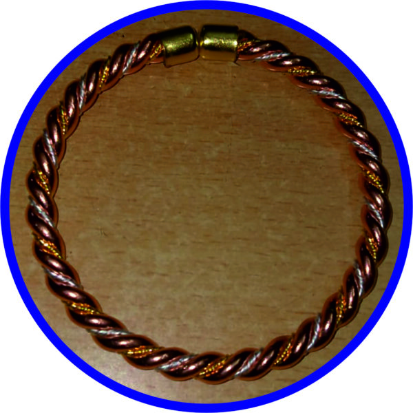 S9001-52-05 – Aadhyathmik Mishrit Dathu Kada Mixed Metal Adjustable Bracelet Mishrama Loha Kankanam Kalapu Uloga Murukku Kaapu For Evil Eye Removal Good Health Aakarshan