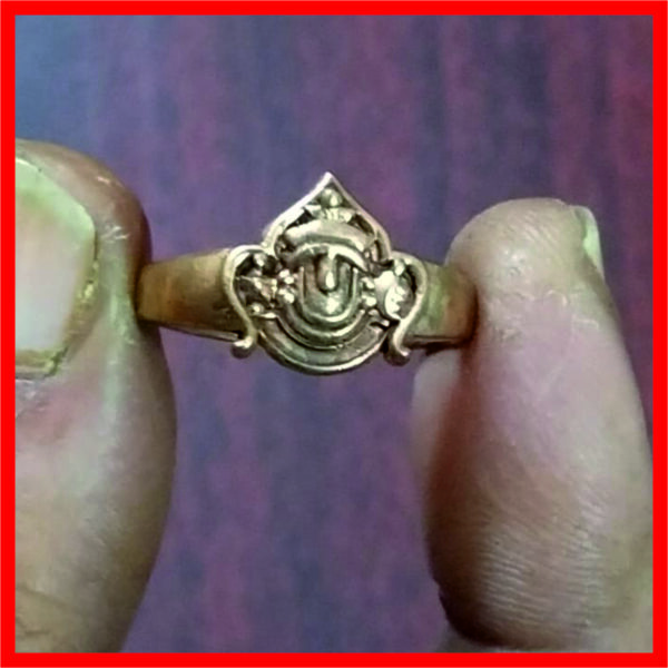 5LR0005 – Aadhyathmik Balaji Venkateswara Swamy Perumal Panchaloha Aimpon Panjalogam Panchalogam Panchadathu Ring