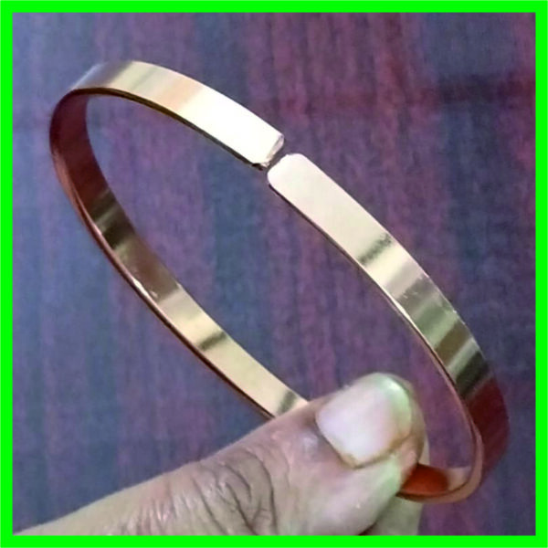 CB1000 - Aadhyathmik Pure Copper Adjustable Kada Superior Quality Bracelet 20grams