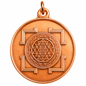 Aadhyathmik Sri Yantram Sri Yantra Sree Yantra Copper Pendant Kavach - S830723-02