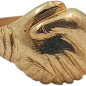 7LR3 - Aadhyathmik Hastakampana FriendShip HandShake SapthaLoha Ring