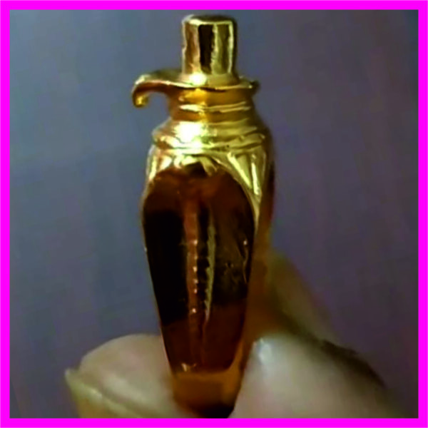 S9034-11-GP – Aadhyathmik Powerful Consecrated NagaLingam Aimpon Panchaloha Panchalogam Panchdathu Ring 19grams Gold Plated
