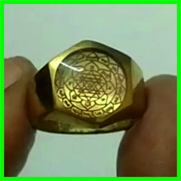 ALR0001 - Aadhyathmik Ashtaloha Sri Chakra Ring Sri Yantra Ring