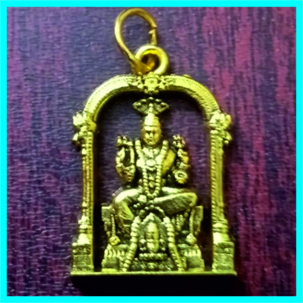 GPP3 - Aadhyathmik Indrani Devi Gold Plated Pendant 1inch 2grams