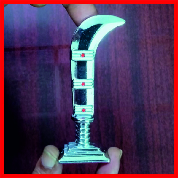 MMI1 - Aadhyathmik Sacred Kathi Stand Mixed Metal 4inch 78grams