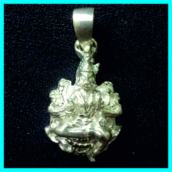 SP0007 - Aadhyathmik Varahi Devi Silver Pendant Velli Locket Vendi Kavacham Chandi Locket 1inch 4.2grams