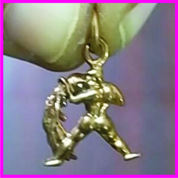 5LP13 - Aadhyathmik Kumbh Rashi Panchaloha Pendant Aquarius Sign Aimpon Locket Panchalogam Panchdathu Kavach 15mm 1gram