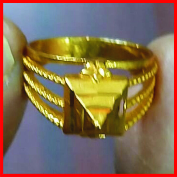 8LR3 - Aadhyathmik Ashtaloha Pyramid Sakthi Ring