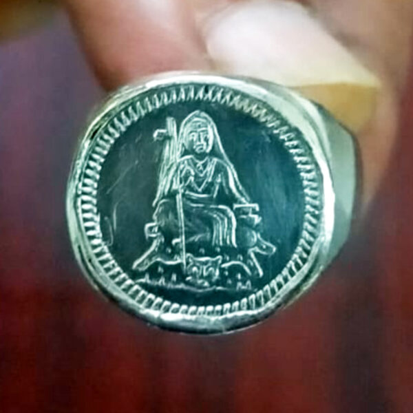 SR2 - Aadhyathmik Adi Shankara Silver Ring Chaandi Angooti Vendi Vungaram Velli Modhiram