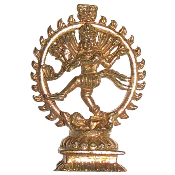 5LI4511 - Aadhyathmik Natarajar Aimpon Silai Natraj Panchdathu Vigraha Natraja Panchaloha Vigraham Nataraj Panchalogam Idol 1.5inch 13grams