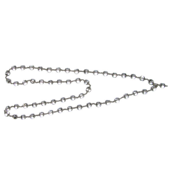 Sphatik Mala 8mm Super Quality 54 Beads in Silver Cups - A0714-8MM-54-SQ-SC - Image 2