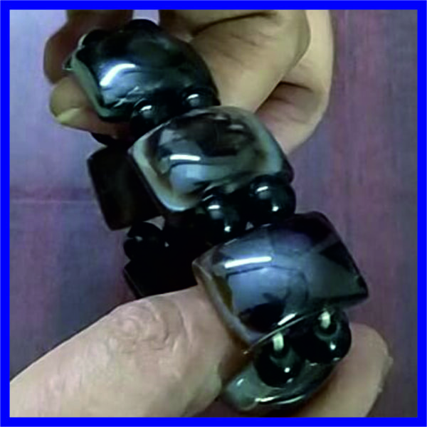 DriUrb1 - Natural Naragosh Uparathna Adjustable Bracelet Removal of Drishti Evil Eye Naragosh Enemies Negativity - Image 2