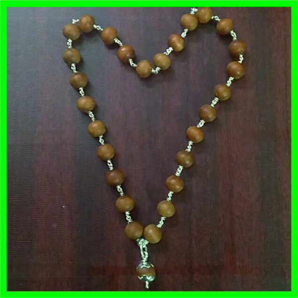 SM1 - Aadhyathmik Best Quality Chandan Mini Silver Mala 27+1 Beads