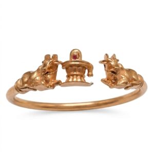 Buy Shivling Nandi Bracelet Panchaloha
