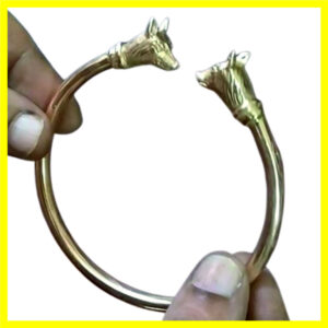 5LB3 - Aadhyathmik Kalabhairava Panchaloha Bracelet Panchalogam Kaapu Aimpon Kankanam Panchadathu Kada Adjustable