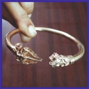 7LB3 - Aadhyathmik Pasupatha Sapthadathu Bracelet Aimpon+2 Panchaloha+2 Panchalogam+2 Adjustable Kangan Kada