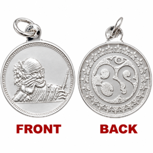 Aadhyathmik 100% Original Pure Silver Pendant Maha Periyava Kanchipuram Velli Locket Vendi Rupu Chandi Kavach 1Inch 5g - S9058-22