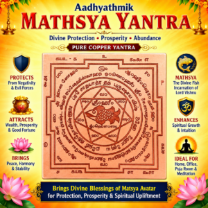 Y638-02 - Aadhyathmik Mathsya Yantra Copper Matsya Yantra Maccha Yendhiram